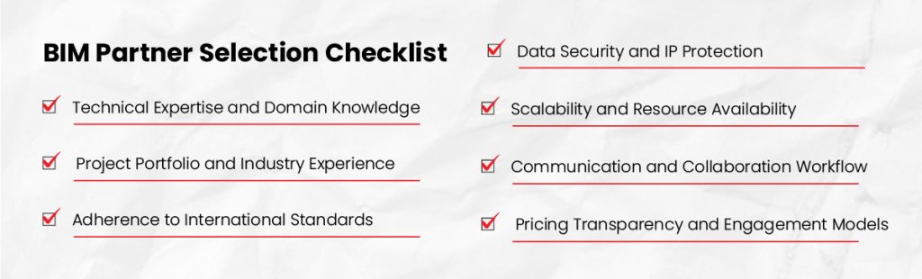 BIM partner selection checklist